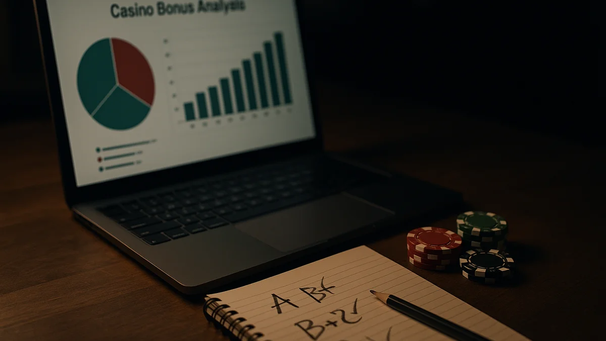 Casino Bonus Grading Methodology: How We Score A–F (2026)