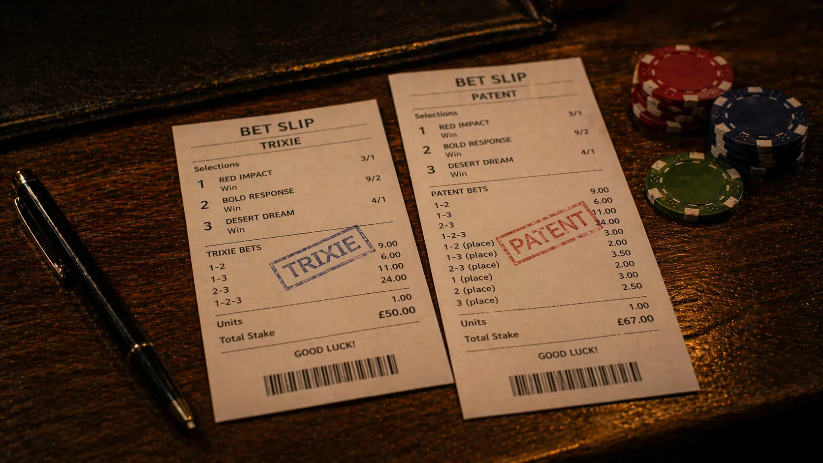 Trixie Bet vs Patent: The 4-vs-7 Bet Breakdown (2026)